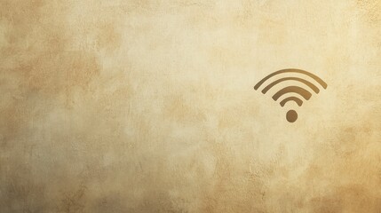 Abstract Textured Background with Wi-Fi Symbol for Digital Themes