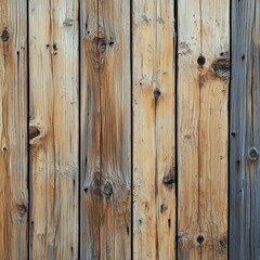 Rustic wooden planks with natural texture and grain in various shades