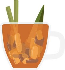 Wedang Jahe, Indonesia Drink Illustration