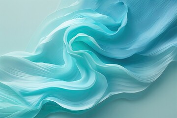 Obraz premium Soft Turquoise and Light Blue Gradient with Subtle Grainy Texture