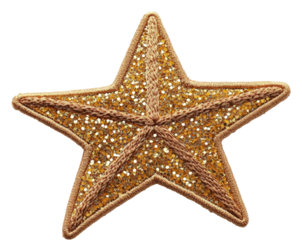 Creative star decoration home interior graphic design aesthetic appeal. Patch design isolated