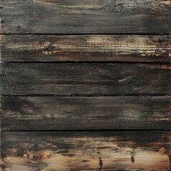 Fototapeta premium Rustic weathered wooden planks with dark brown grain texture