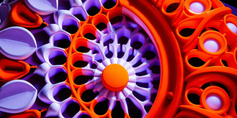Abstract Wall Art: Colorful Bubble Patterns and Organic Texture Inspirations