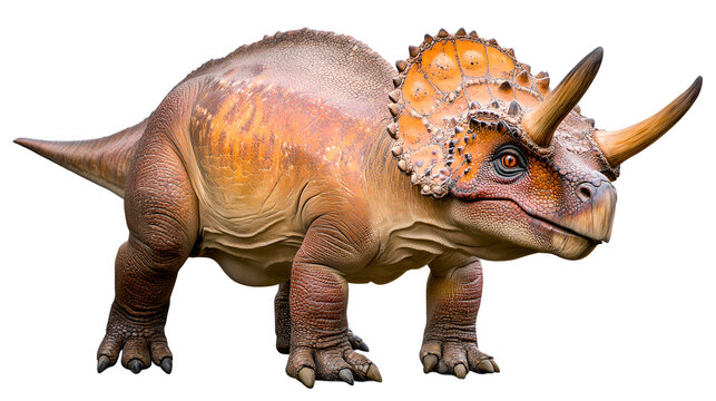 Colorful Dinosaur Illustration Against White Background