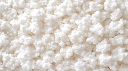 Close-up of fluffy white food granules