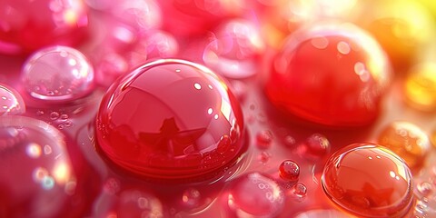 3d fluid shapes with holographic effect