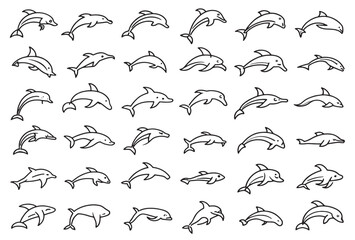Dolphin Icon of Intelligence and Playfulness.eps