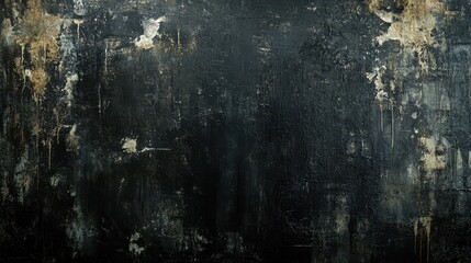 Obraz premium Arafed black and white photograph showcasing a textured wall adorned with a vintage clock, ticking softly.