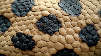 Naklejka premium Close-up snake skin texture, patterned scales, natural detail