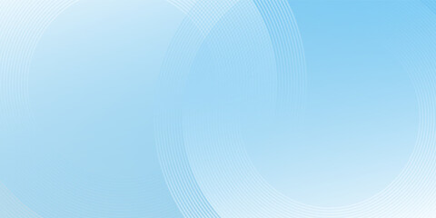 Abstract minimalist banner background, pastel colorful, blue and white gradations. Circle effect style geometric modern