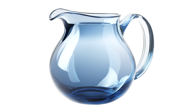 High-resolution jug isolated on transparent background for culinary projects, kitchenware designs, and beverage-themed illustrations in digital art and marketing. - Powered by Adobe