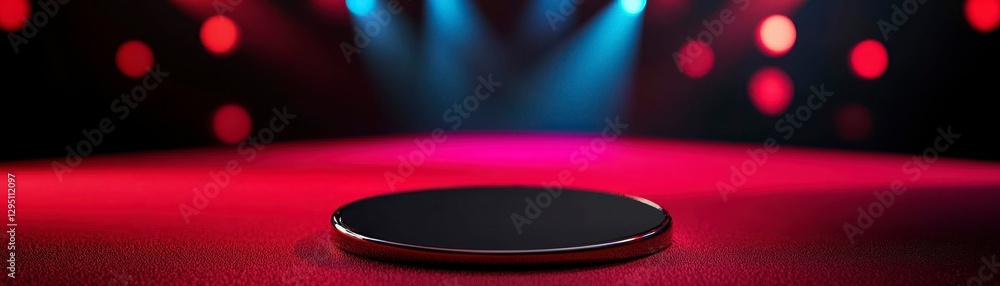 Aufkleber elegant stage spotlight presentation platform empty stage for product display background design conc