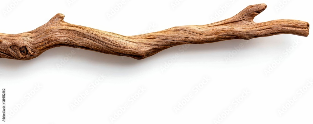 Poster natural branch of wood design element for artistic compositions and creative projects resource mater