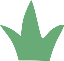 green leaf on white background