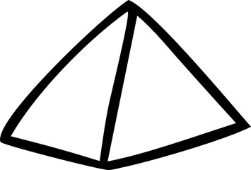 vector illustration of an abstract triangle