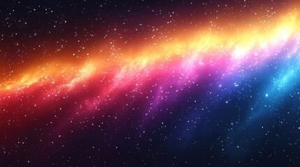 Colorful nebula cloud in deep space with stars