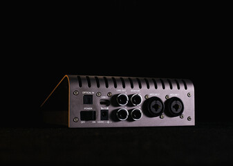 audio control panel, Audio interface