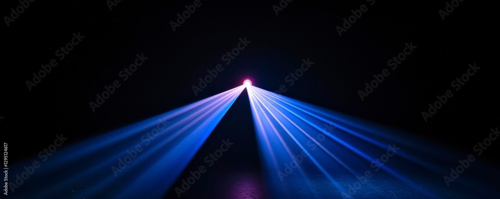 Aufkleber radiating beams of light creating a tunnel effect for futuristic space portal visuals