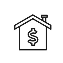 Obraz premium mortgage icon