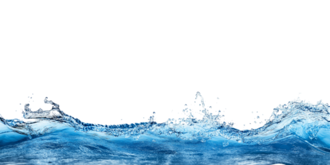 Sea water surface cut out