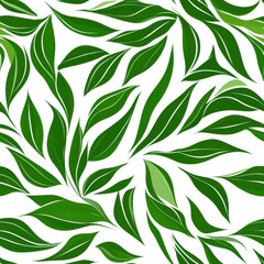 Repetitive seamless pattern of leaf foliage for fabric design.