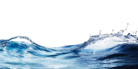 Sea water surface cut out