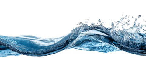 Sea water surface cut out