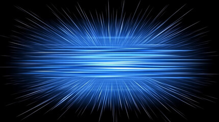 Obraz premium Dynamic Blue Light Rays Abstract Graphic Design