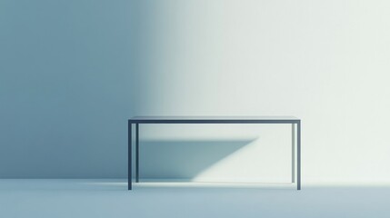 Obraz premium Minimalist table in a light room