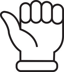 Hand gestures line icon . Handshake, Clapping hands, Victory vector isolated. Horns, Thumb up finger, drag and drop icons. Donation hand gestures, middle finger, helping hand.