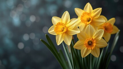Fototapeta premium daffodil flower isolated on transparent background