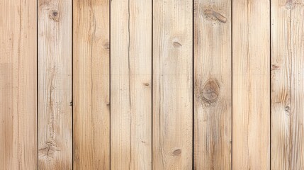 Naklejka premium Light wooden planks texture with natural knots and vertical lines