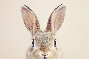 Obraz premium Close-up of a Curious Bunny