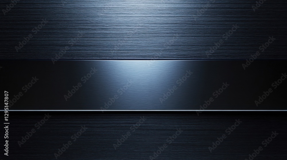 Aufkleber smooth metallic surface with subtle reflections and texture detail