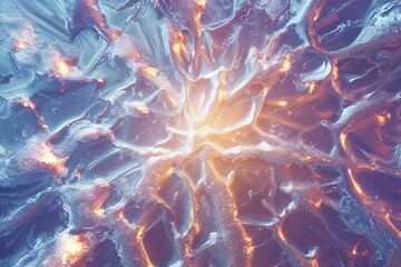 Three Dimensional Abstract Frosted Surface Background with Radiant Texture