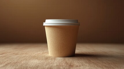 empty white paper cup isolated,studio background
