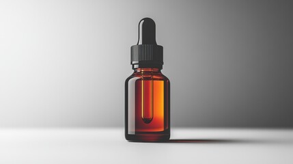 Fototapeta premium facial serum bottle isolated on transparent background