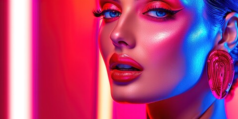 Obraz premium woman in makeup