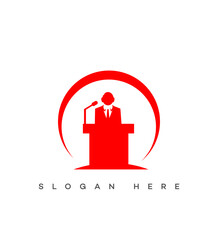 Speaker Logo Public Speaking, Presentation, Conference, Leadership, Event