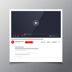 Realistic multimedia player template © Md Mizanur
