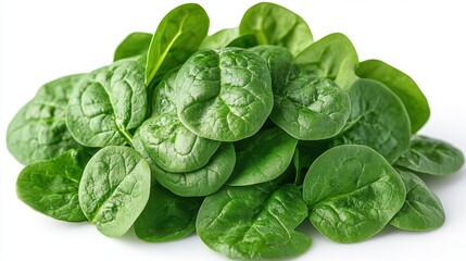 Fototapeta premium green spinach isolated on transparent background