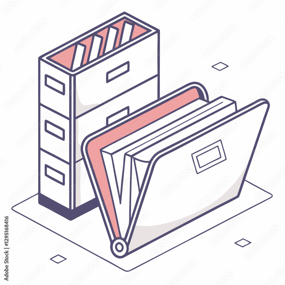 Poster folder with documents. file folder with documents. file folder with the document