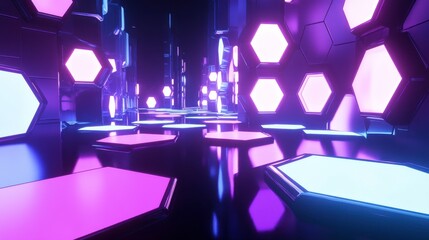 Sleek Immersive Lighting Setup with Vibrant Colors