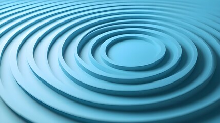 Calm Blue Ripple Patterns on Water Surface in Tranquil Atmosphere