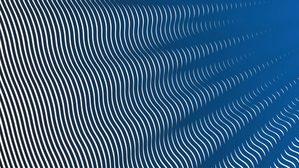 Dark blue wave stripes pattern abstract background