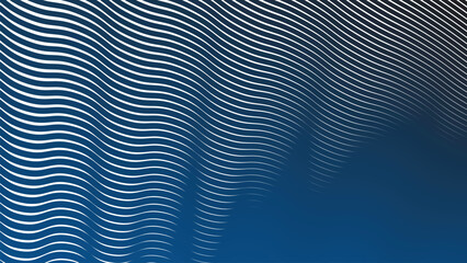 Dark blue wave stripes pattern abstract background