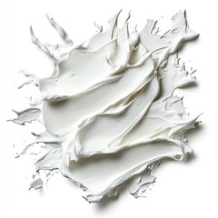 High-resolution image of an Icelandic skyr yogurt against a white backdrop, perfect for e-commerce, catalogs, and promotional content, showcasing its creamy texture.