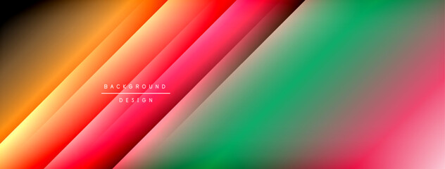 Dynamic shadow lines with gradient colors geometric background
