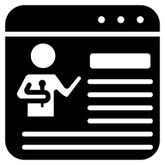 Speaker Bio Glyph Icon