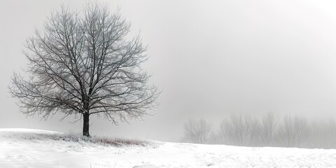 Fototapeta premium trees in the snow